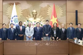 Le président de l’AN Vuong Dinh Huê reçoit des dirigeants de l’UIP