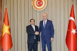 Le PM Pham Minh Chinh rencontre le président de la Grande Assemblée nationale turque