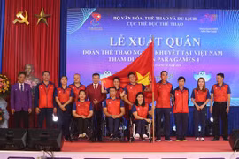 Jeux Paralympiques d'Asie: cérémonie de départ de la délégation vietnamienne