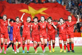 Football: Cérémonie de départ de l'équipe féminine pour la Coupe du Monde féminine 2023