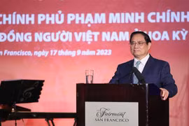 Le Premier ministre rencontre des représentants de la communauté vietnamienne aux États-Unis