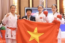SEA Games 32 : l'équipe de karaté du Vietnam remporte six médaille d'or 