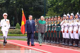 Le président To Lam préside la cérémonie d’accueil officielle de son homologue du Timor-Leste