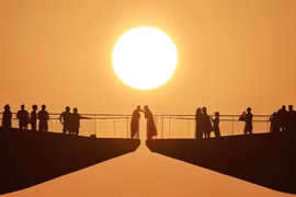 Le pont Kiss (Baiser) est l'un des lieux préférés des touristes sud-coréens. Photo : Quy Coc Tu.
