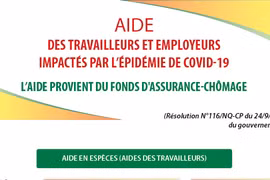 Aide des travailleurs et employeurs impactés par l’épidémie de Covid-19 