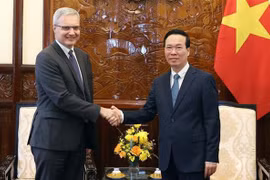 Le président Vo Van Thuong souligne les acquis des liens Vietnam-France