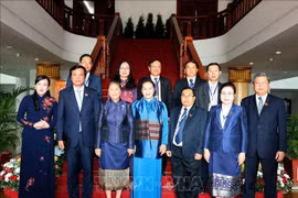 La présidente de l'Assemblée nationale Nguyên Thi Kim Ngân en visite au Laos