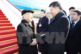 Le secrétaire général du PCV Nguyen Phu Trong en visite officielle en Chine