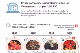 Douze patrimoines culturels immatériels du Vietnam reconnus par l'UNESCO