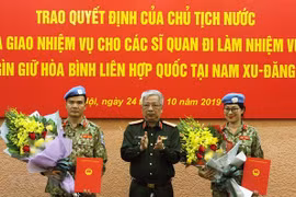 Deux nouveaux officiers vietnamiens en mission au Soudan du Sud