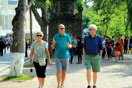 Hanoi: hausse annuelle de plus de 10% du nombre de touristes