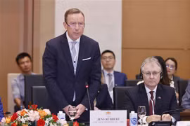 Le président du Conseil d'affaires UE-ASEAN Jens Ruebbert. Photo: VNA