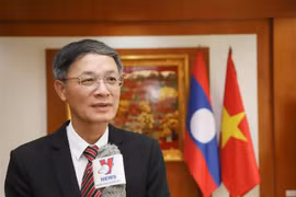 Phan Minh Chien, chargé d'affaires de l'ambassade du Vietnam au Laos. Photo: VNA