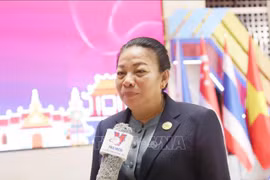 La vice-présidente de l'AN lao Sounthone Xayachak. Photo: VNA