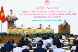 Le Premier ministre Pham Minh Chinh prend la parole. Photo: VNA