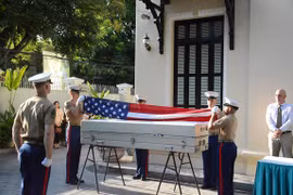 Rapatriement des restes d’un militaire américain porté disparu pendant la guerre