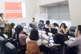 Hanoï: Seize journalistes francophones à l’atelier de formation au reportage