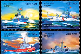 Publication des timbres "Navires des Garde-côtes du Vietnam"