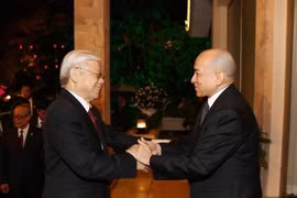 La visite de Nguyen Phu Trong vantée par la presse cambodgienne
