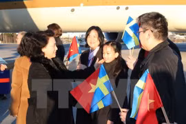 La présidente de l’AN Nguyên Thi Kim Ngân commence sa visite officielle en Suède