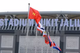 Cérémonie de lever de drapeau des pays participants aux SEA Games 29