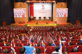 Début de la première séance du 11e Congrès national de l’UJC-HCM 