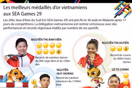 Les meilleurs médaillés d’or vietnamiens aux SEA Games 29