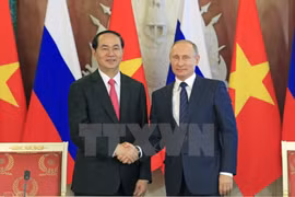 Déclaration commune sur les résultats de la visite officielle en Russie du président Tran Dai Quang 