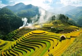 Des rizières en terrasses de Mu Cang Chai.