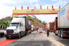 Vietnam-Chine : inauguration d’une route de transport de marchandises