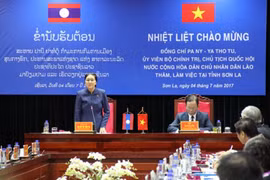 La présidente de l’AN du Laos en visite de travail à Son La