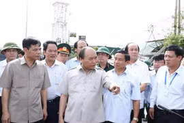 Typhon Doksuri : le Premier ministre sur les lieux