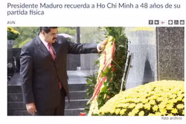 Le président vénézuélien Maduro exalte le patriotisme et le nationalisme du Président Ho Chi Minh