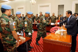 Les soldats seront envoyés au Mali. (Photo: THX/VNA)