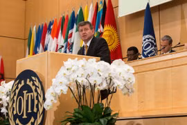 Le Directeur général de l'OIT Guy Ryder à l'ouverture de la 104e session de la Conférence internationale du Travail.