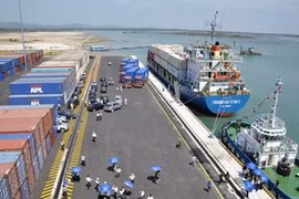 Le port Chu Lai-Truong Hai. (Photo: Nguyen Son/Vietnam+) 