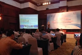 Conférence franco-vietnamienne sur les technologies spatiales et ses applications, tenue le 12 mai, à Hanoi. (Surce : VNA)
