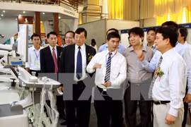 21e exposition internationale de médecine et pharmacie à Hanoi. Photo : VNA