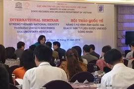 Colloque international sur les patrimoines du Vietnam inscrits au Registre de la Mémoire du monde de l'UNESCO. Photo : internet