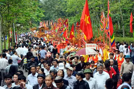 Le fête du temple des rois Hung. Source: Internet