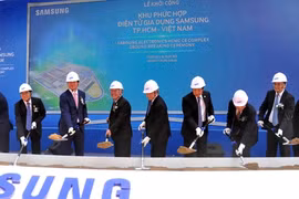 Cérémonie de mise en chantier du Samsung CE Complex, le 19 mai à Hô Chi Minh-Ville. Source: VNA