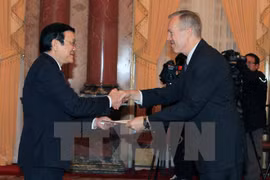 Le président Truong Tan Sang reçoit l' ambassadeur américain. Source: VNA