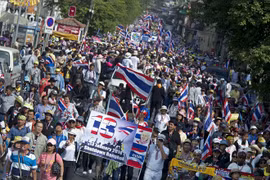 Les manifestations en Thaïlande. (Source: AFP/VNA)