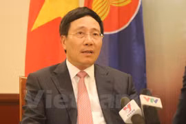 Le vice-Premier ministre et ministre des Affaires étrangères Pham Binh Minh. Source: VNA