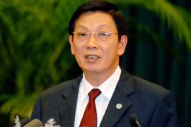 Le président du Comité populaire de Hanoi, Nguyên Thê Thao. 