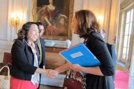 Rencontre entre les deux ministres de la Santé Vietnam-France. (Le Ha/Trung Dung/Vietnam+)