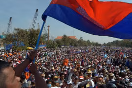Les partisans du CNRP. (Source: AFP/VNA)