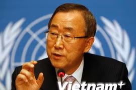 Le secrétaire général des Nations unies, Ban Ki-moon. Photo : VNA