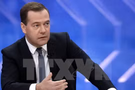 Le Premier ministre russe Dmitri Medvedev. (Photo: AFP/VNA)