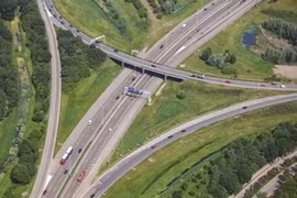 Le modèle du projet de construction de l'autoroute Dau Giay-Phan Thiet. (Source: VNA) 